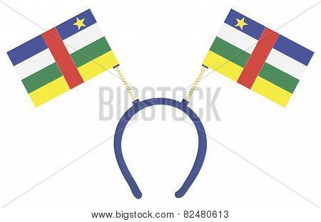 Witty Headdress Flags Central African Republic
