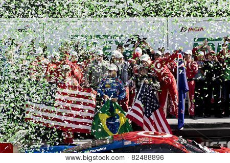 Daytona Beach, FL - Jan 25, 2015:  The Tudor United SportsCar Championship teams take to the track for the Rolex 24 at Daytona International Speedway in Daytona Beach, FL. 
