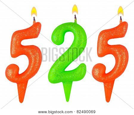 Candles Number Five Hundred Twenty-five