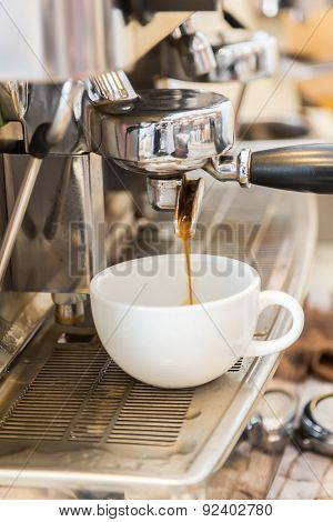 Prepares espresso in coffee shop