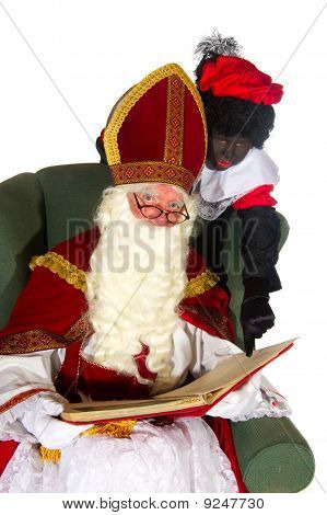 Sinterklaas und schwarz piet