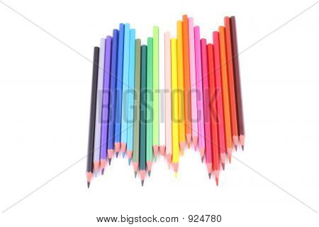 ดินสอสีมีสีสันสวยงาม