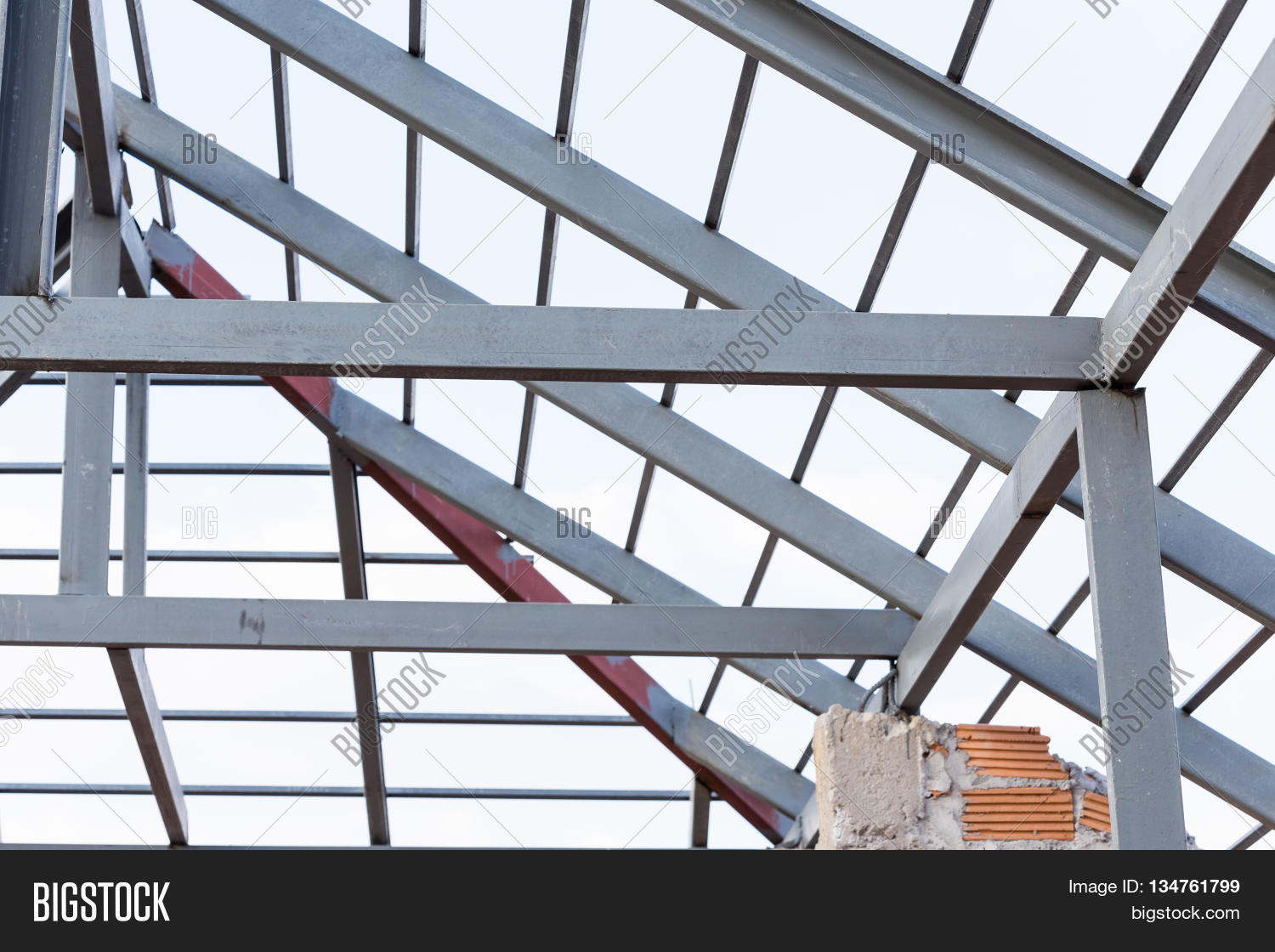 Steel Beams Roof Truss Image & Photo (Free Trial) Bigstock