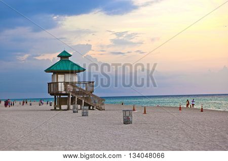 Sunset In Sunny Islands, Miami
