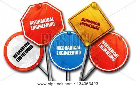 mechanical engineering, 3D rendering, rough street sign collecti