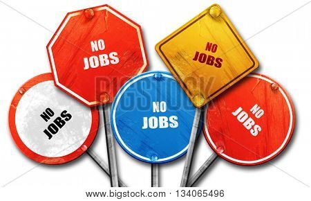 Crisis sign background, 3D rendering, rough street sign collecti