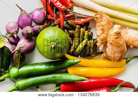 Traditional Thai food cuisine Herb ingredient