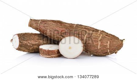 fresh Cassava isolated on a white background