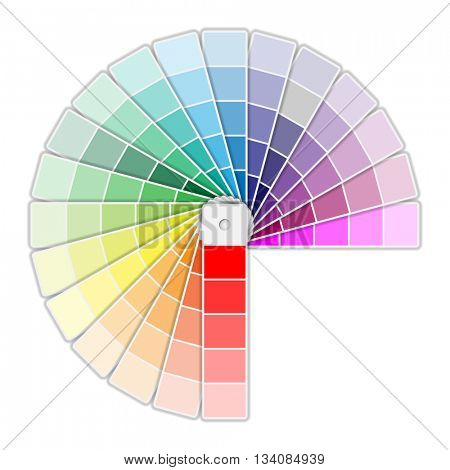 Color Palette Icon isolated on white background. Vector illustration
