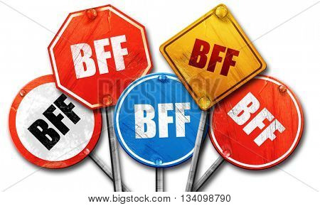 bff, 3D rendering, rough street sign collection