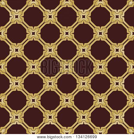 Seamless giolden ornament in arabian style. Pattern for wallpapers and backgrounds