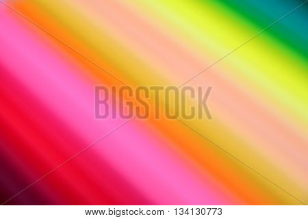 Blur of Part of Colorful Pencils / Colorful Background