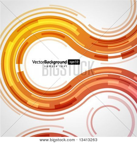 abstrakt retro Technologie Linien Vector Hintergrund