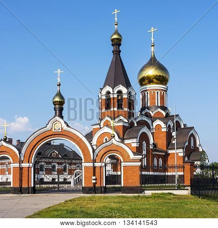 Kargat Novosibirsk oblast Siberia Russia - June 12 2016: the Orthodox Church of Elijah the Prophet