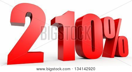 Discount 210 Percent Off. 3D Illustration.
