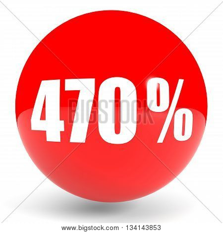 Discount 470 Percent Off. 3D Illustration.