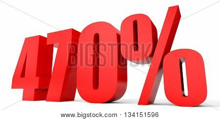 Discount 470 Percent Off. 3D Illustration.