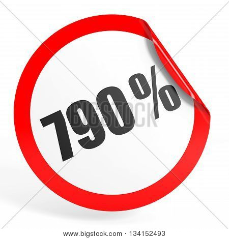 Discount 790 Percent Off. 3D Illustration.