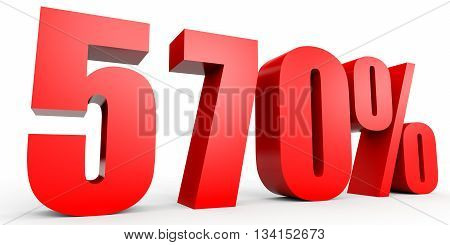 Discount 570 Percent Off. 3D Illustration.
