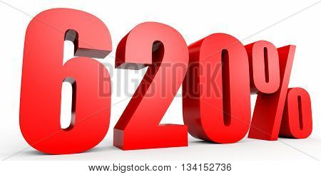 Discount 620 Percent Off. 3D Illustration.