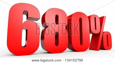 Discount 680 Percent Off. 3D Illustration.