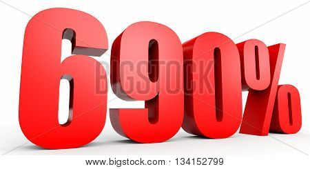 Discount 690 Percent Off. 3D Illustration.