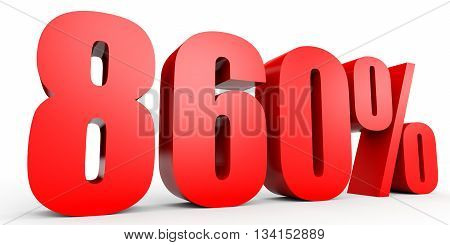 Discount 860 Percent Off. 3D Illustration.