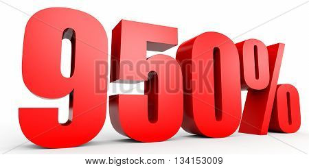 Discount 950 Percent Off. 3D Illustration.