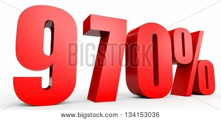 Discount 970 Percent Off. 3D Illustration.