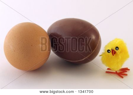 Kylling æg og chokolade