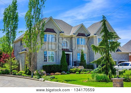 Custom built luxury house in the suburbs of Toronto, Canada.