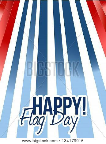 Happy Flag Day Us Background Illustration Design