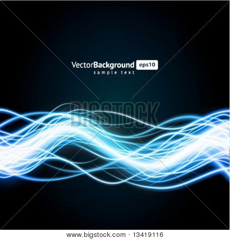 Abstract burn waveform vector background