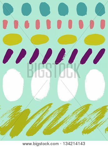 Abstract vector background hand drawn textures seamless pattern