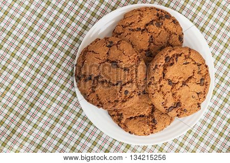Cookies with chocolate 