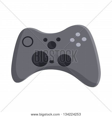 Video game controller icon in cartoon style on a white background