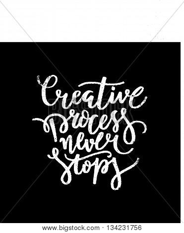 Vector illustration of hand written phrase trendy poster design concept brush pen lettering for your unique design