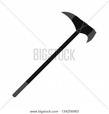 Medieval ax weapon vector. Flat style equipment. Isolated weapons and tools.