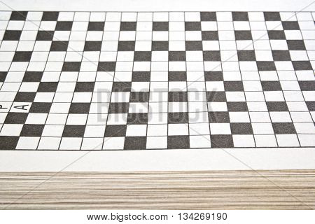 Clean without questions and answers collection of crosswords is isolated on a white background