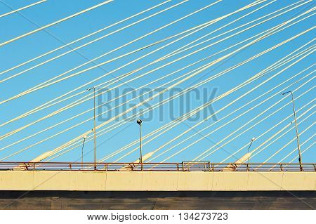 Big Obukhovsky Bridge (cable-stayed) Over The Neva River, St. Petersburg, Russia