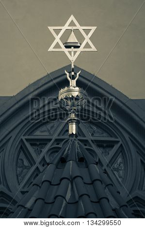 Star of David symbol of Judaism the symbol of the Jews.