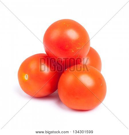 Cherry tomatoes isolated on white background