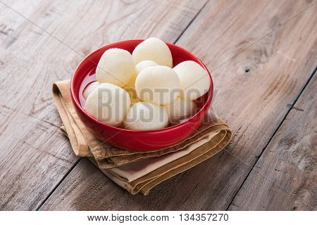 Rosogolla or Roshogolla or Rasagola or Ras Gulla, famous Bengali sweet