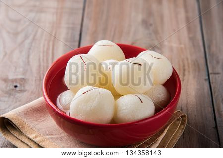 Rasgulla or Rosogulla or Ras Gulla, famous Indian sweet