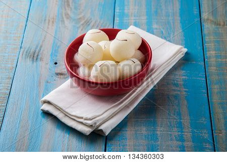 Rasgulla or Rosogulla or Ras Gulla, famous Indian sweet
