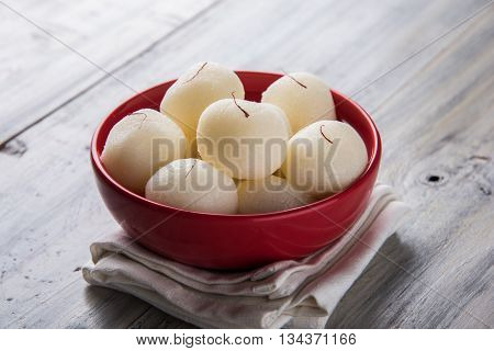 Rosogolla or Roshogolla or Rasagola or Ras Gulla, famous Bengali sweet