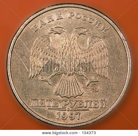 เหรียญ 5 roubles รัสเซีย