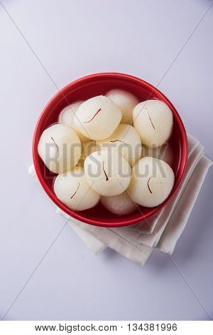 Rosogolla or Roshogolla or Rasagola or Ras Gulla, famous Bengali sweet