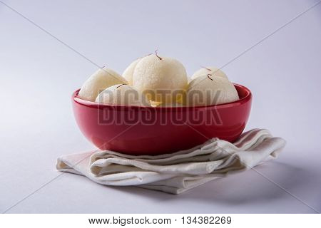 Rosogolla or Roshogolla or Rasagola or Ras Gulla, famous Bengali sweet