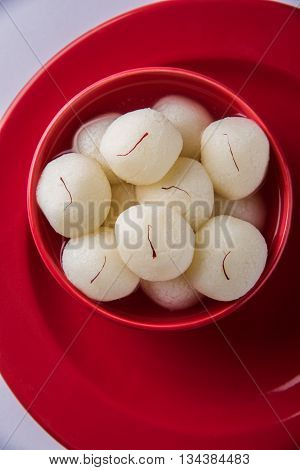 Rosogolla or Roshogolla or Rasagola or Ras Gulla, famous Bengali sweet